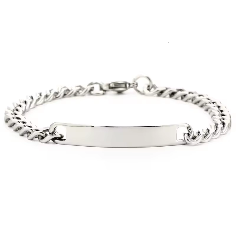Image Cuban link id bracelet