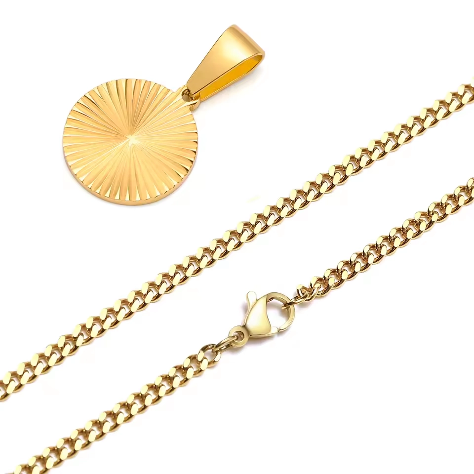 Image Round Sunburst Pendant