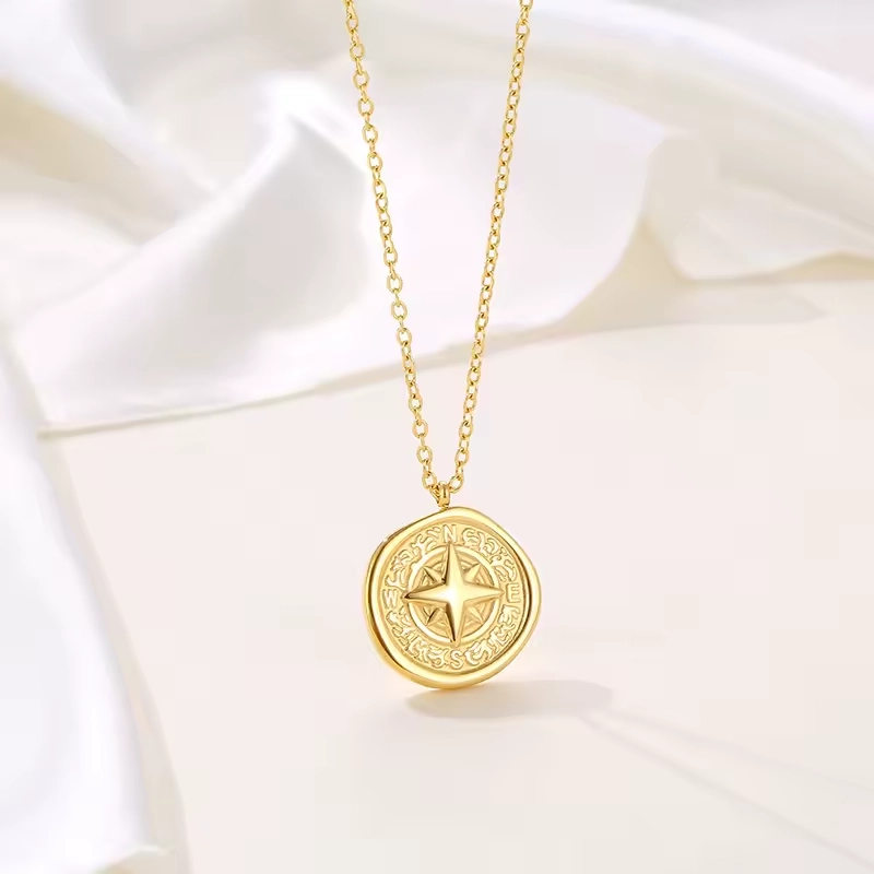 Image Compass Rose Necklace