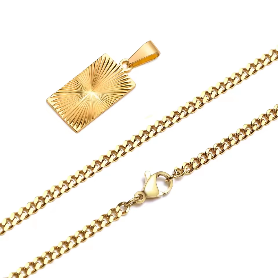 Image Dog Tag sunburst relief